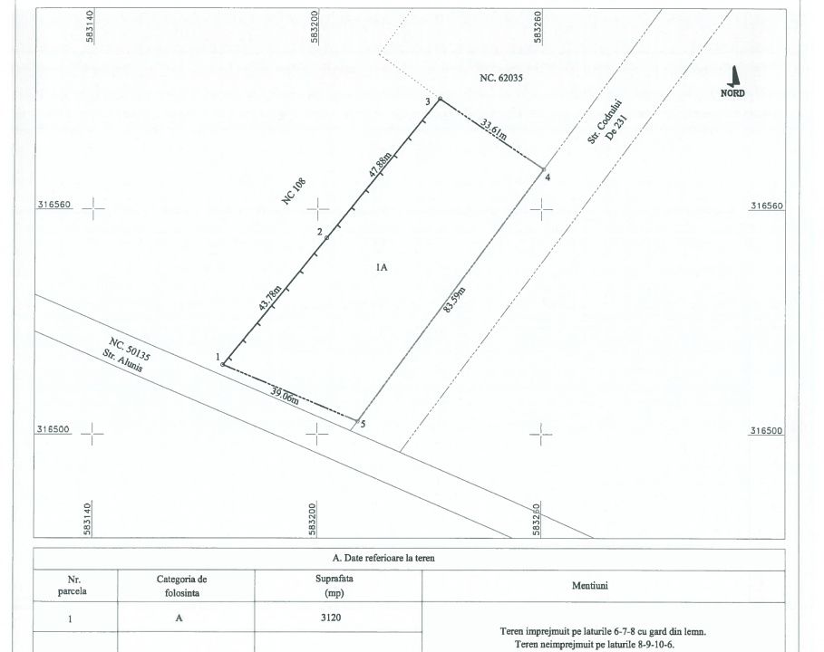 Intravilan 3120mp CU P+2+Mr | AC Spatii Comerciale | Str. Alunis x Codrului – fotografia 2 din 12