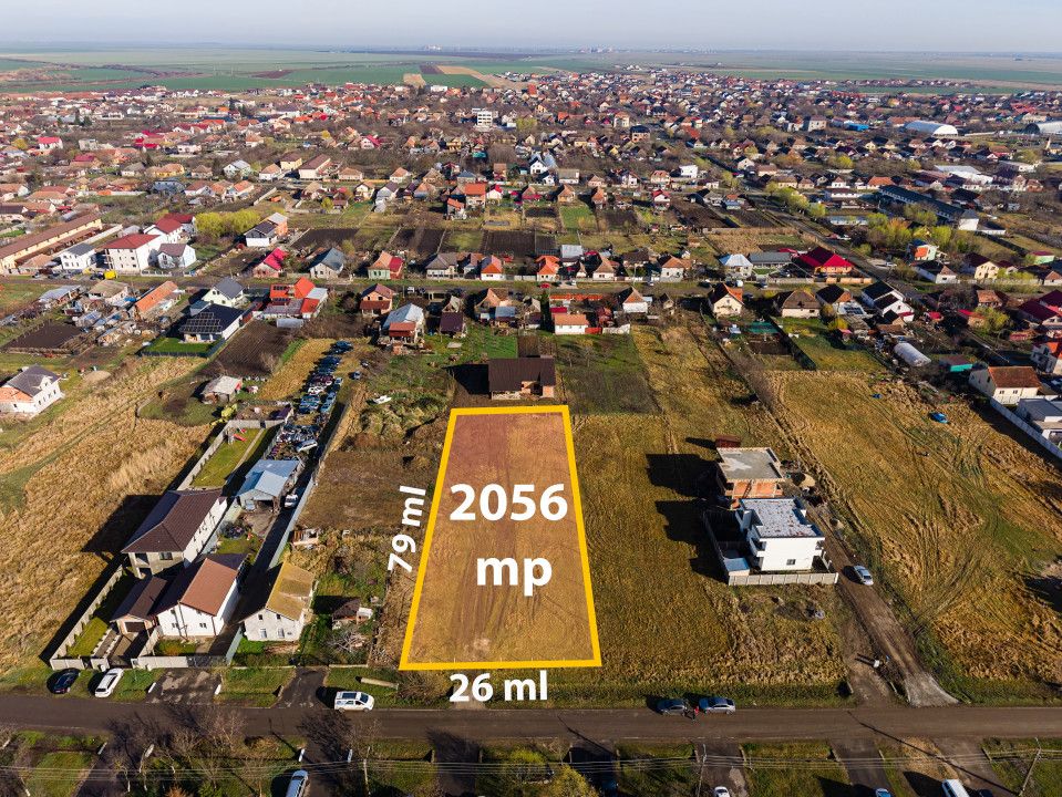 Teren intravilan 2056 mp Sanandrei | Ideal duplexuri sau vile | 0% comision – fotografia 2 din 15