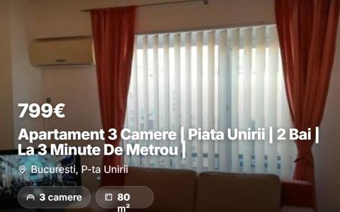 Apartament 3 Camere | Piata Unirii | 2 Bai | La 3 Minute De Metrou |