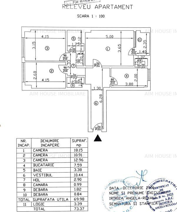 Ap. 3 cam. dec./etaj 4/11-Mega Mall-Pret Redus!!! – fotografia 11 din 11