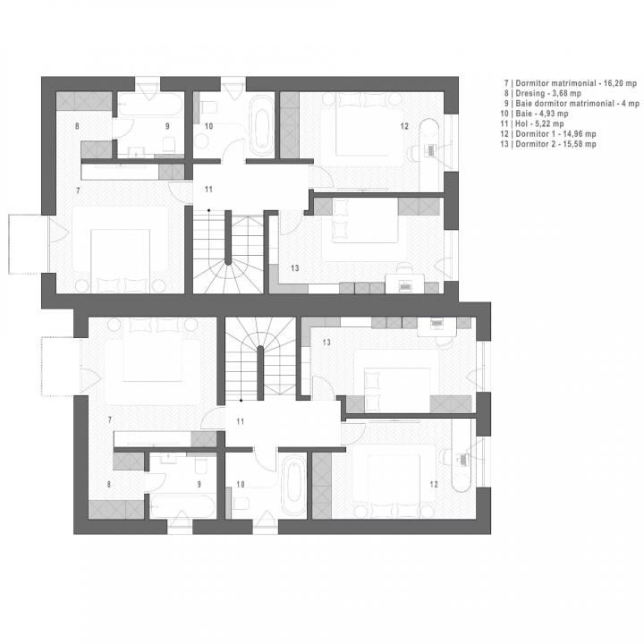 Duplex NZEB | S+P+E+Pod | Panouri solare | Dezmir – fotografia 7 din 9