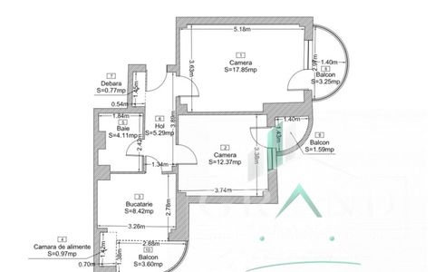 Ap 2 camere | 2 Balcoane | Marasti-Kaufland
