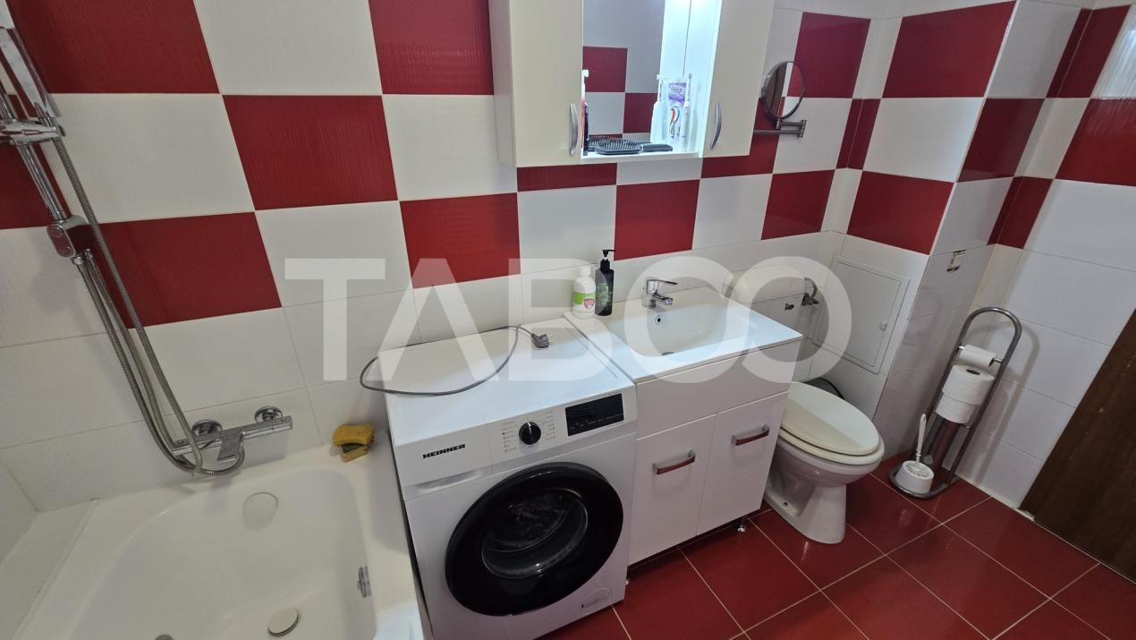 Apartament de inchiriat mobilat utilat 3 camere zona Rahovei Sibiu – fotografia 12 din 14