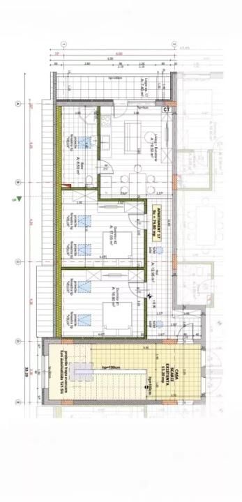 Apartament 3 camere, 76mp, semifinisat, parcare exterioara, zona Sesul de sus„! – fotografia 3 din 3