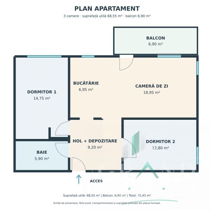 ACASĂ LA MARGINEA PĂDURII | 3 Camere | BALCON | Donath Park/Capat Grigorescu – fotografia 43 din 43