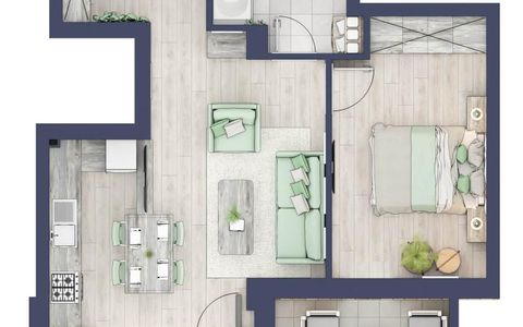 Apartament 2 camere, PARTER