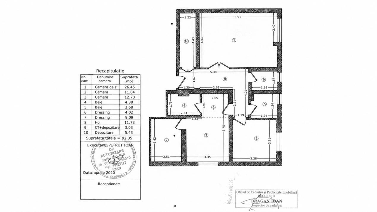 Apartament 3 camere 92,35 MP | Crangasi - Belvedere | Centrala proprie – fotografia 3 din 21