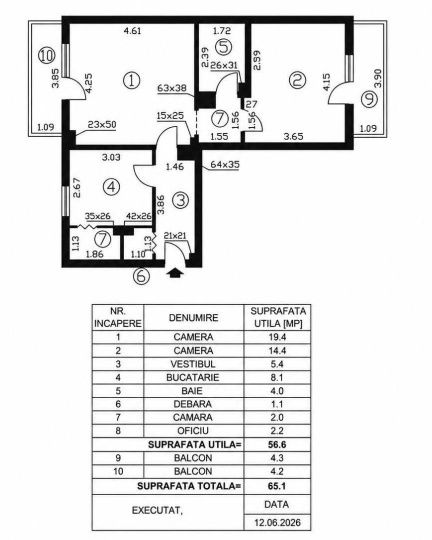 Apartament 2 camere-Baicului – fotografia 10 din 10