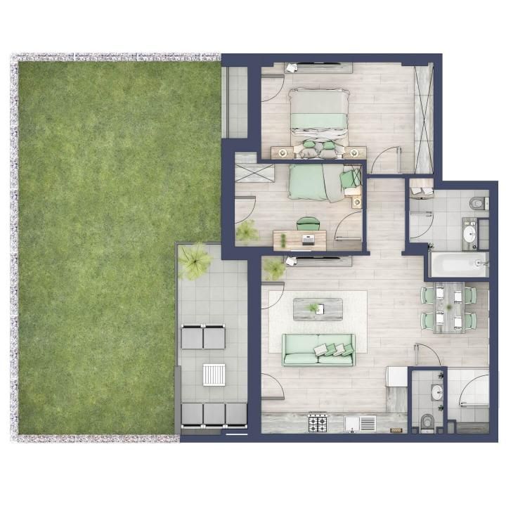 Apartament 3 camere, Parter, intabulare vara 2026 – fotografia 1 din 6