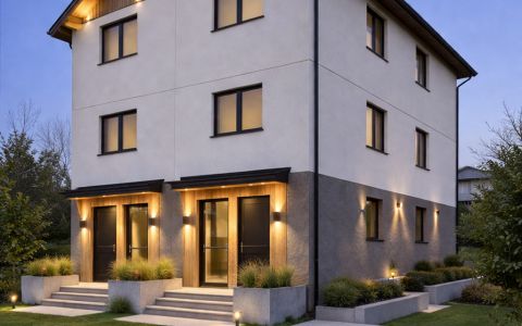 Triplex 262 mp utili, la rosu, 525 mp teren - Valea Lupului