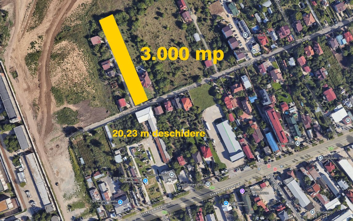 Teren 3000 mp intravilan constructii cu deschidere 20 m - Sector 5, Bucuresti – fotografia 2 din 4