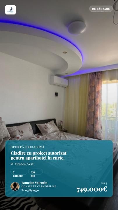 Cladire cu proiect autorizat pentru aparthotel in curte, Oradea – fotografia 1 din 18