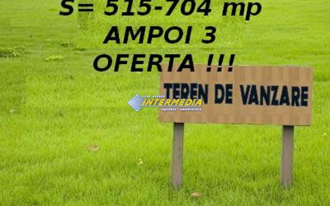 Teren intravilan de vanzare in suprafata de 515 mp in Alba Iulia zona Ampoi 3