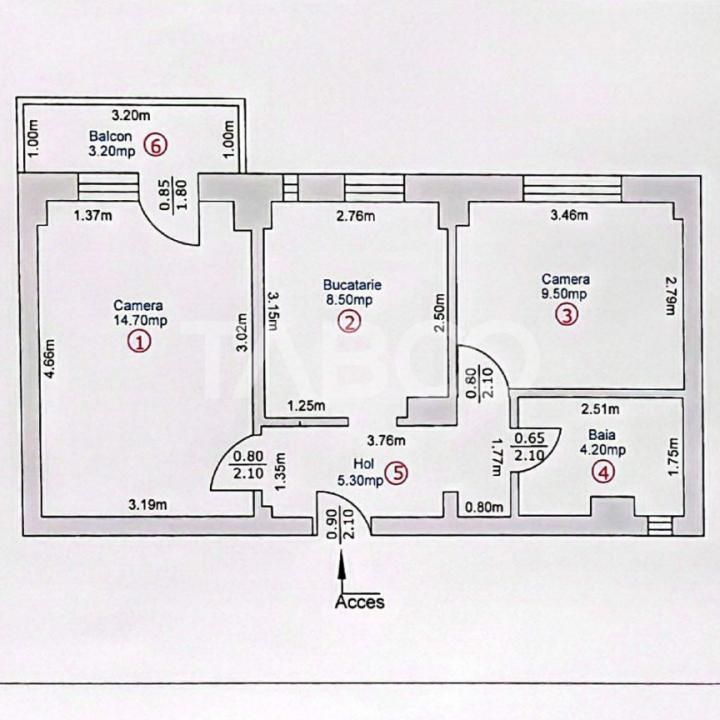 Apartament decomandat mobilat balcon pivnita zona Mihai Viteazul Sibiu – fotografia 8 din 13