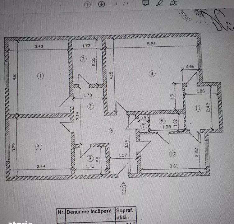 Apartament 3 camere -  decomandat – fotografia 19 din 19