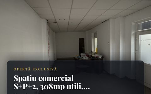 Spatiu comercial S+P+2, 308mp utili, cartier 1 Mai, zona Facultatea de Medicina