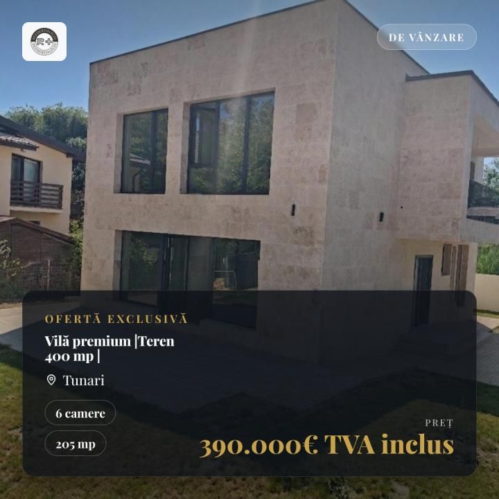 Vilă premium  Primarie-Tunari | 200 mp utili | Teren 400 mp | – fotografia 1 din 28