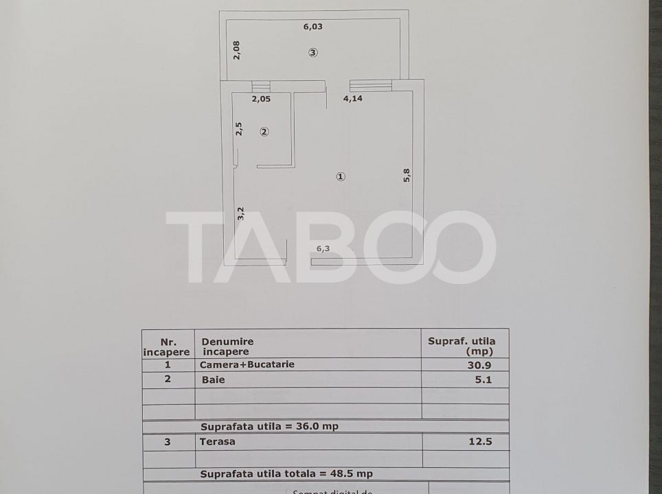 Studio de vanzare 36mp utili + terasa 12 mp la pret de DEZVOLTATOR – fotografia 3 din 3