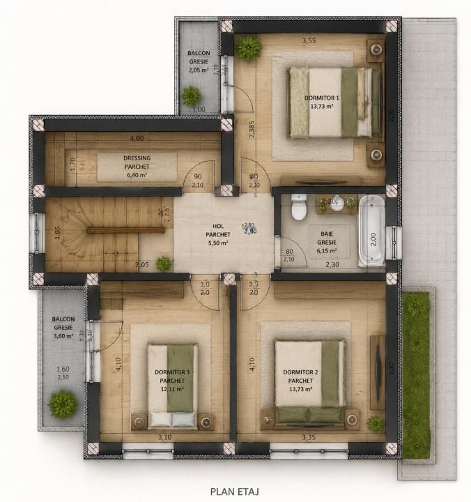 CASA INDIVIDUALA, 4 CAMERE, 2 BAI, 500 MP TEREN, MIROSLAVA – fotografia 2 din 3