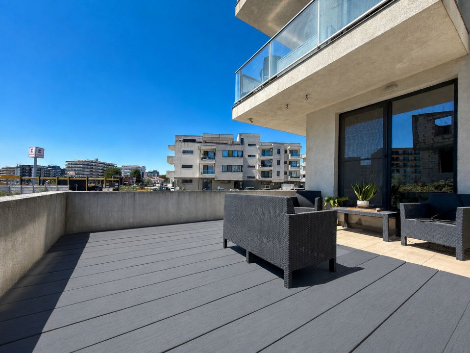 Apartament 2 camere in Mamaia Nord - 200 m de plaja Terasa si parcare – fotografia 13 din 15
