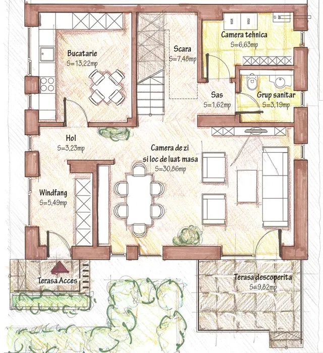 Duplex premium finisat | 145 mp utili | 300mp teren | Domnești – fotografia 8 din 8