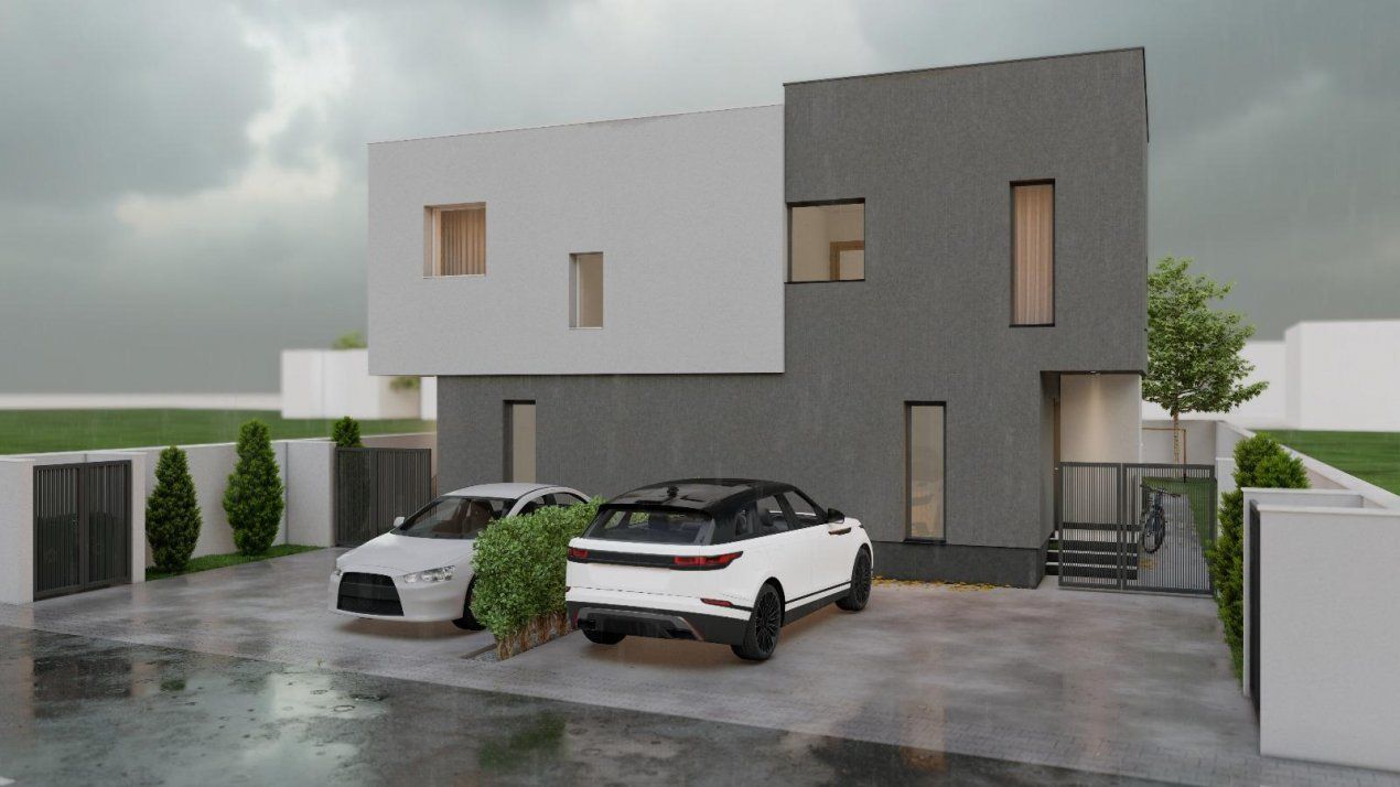 Duplex cu 3 camere si teren de 247 mp de vanzare in localitatea Sacalaz – fotografia 1 din 24