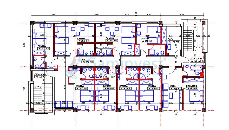 Clădire multifuncțională pentru investiție: hotel sau apartamente, Oradea,Bihor – fotografia 6 din 15