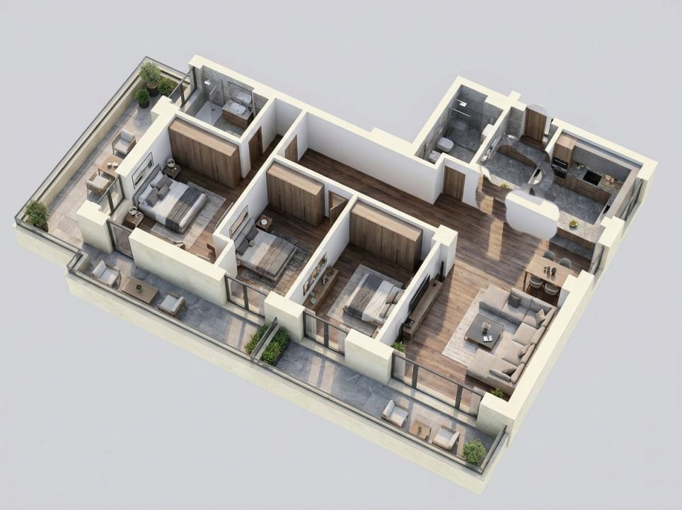 Apartament 4 camere de vânzare Băneasa – Sisești | 119 mp utili | Terasă 47 mp – fotografia 17 din 17