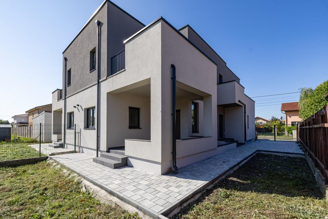 Duplex P+E în Moșnița Nouă, 3 dormitoare, 3 bai, teren 403 mp. Comision 0% – fotografia 2 din 56