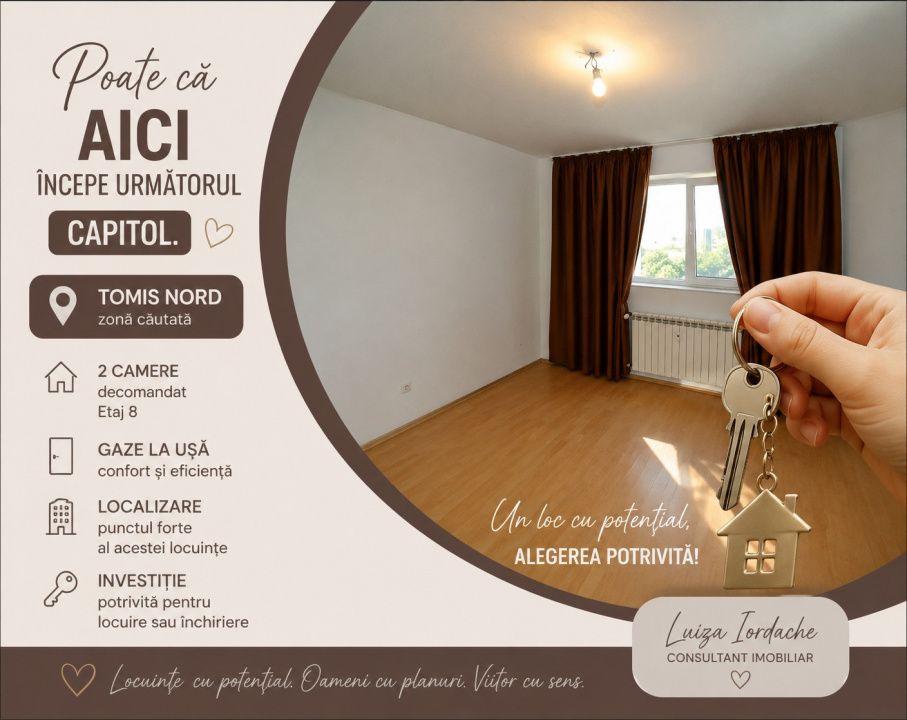 Apartament 2 camere decomandate Tomis Nord- Ciresica – fotografia 1 din 9