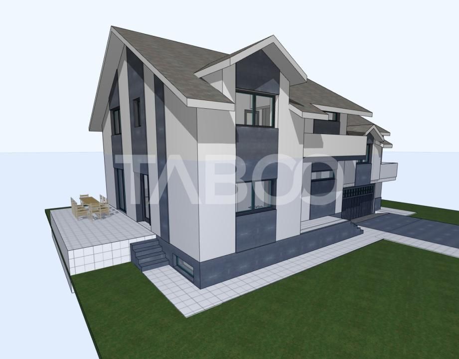Teren cu PUZ si autorizatie de constructi 650 mp intravilan  Sura Mare – fotografia 4 din 5