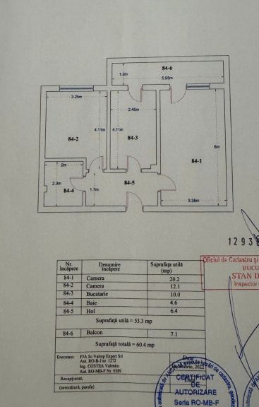 Apartament 3 camere -60,4mp-Pallady – fotografia 16 din 16