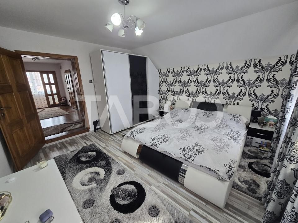 Casa mobilata de vanzare 150 mpu teren 450 mp garaj Piata Cluj Sibiu – fotografia 16 din 22