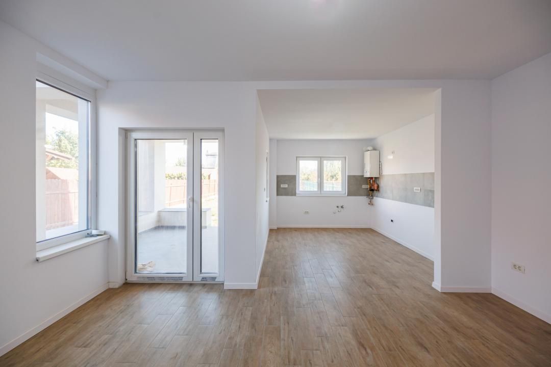 Duplex P+E în Moșnița Nouă, 3 dormitoare, 3 bai, teren 403 mp. Comision 0% – fotografia 9 din 56