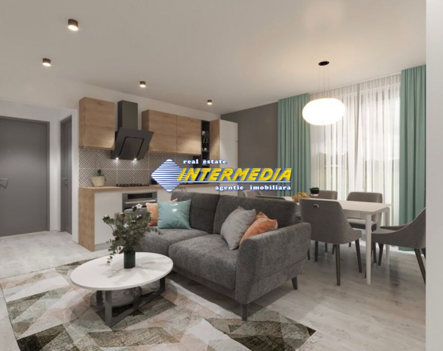 OKAZIE ! Ap. 2 camere 52 mp Bloc Nou 2025 Bucatarie Balcon mare Finisat parcare – fotografia 1 din 12