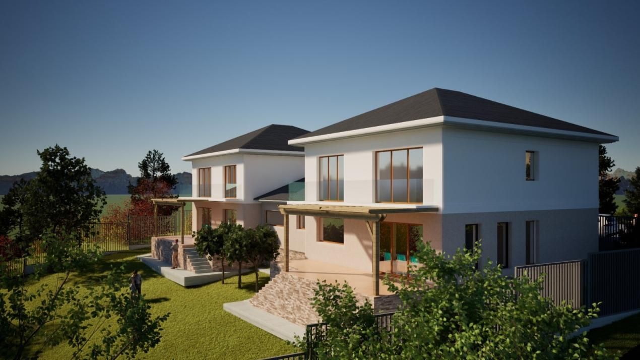 Teren 970 mp cu autorizație pentru 2 case Panorama deosebită, Zonă Ion Creanga – fotografia 3 din 13