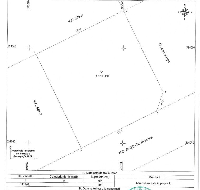 Lot 451mp Intravilan zona Sf.Ana - Berceni | utilitati: curent | #UG3E – fotografia 3 din 9