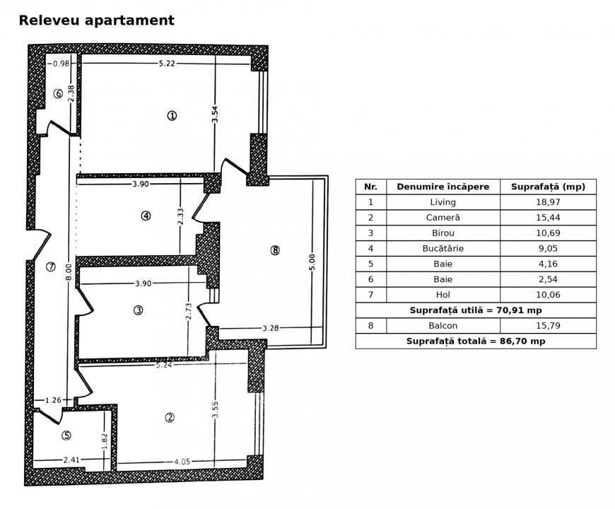 Apartament 3 camere, terasă 15 mp, parcare inclusă – Parcului 20, Expoziției – fotografia 13 din 13
