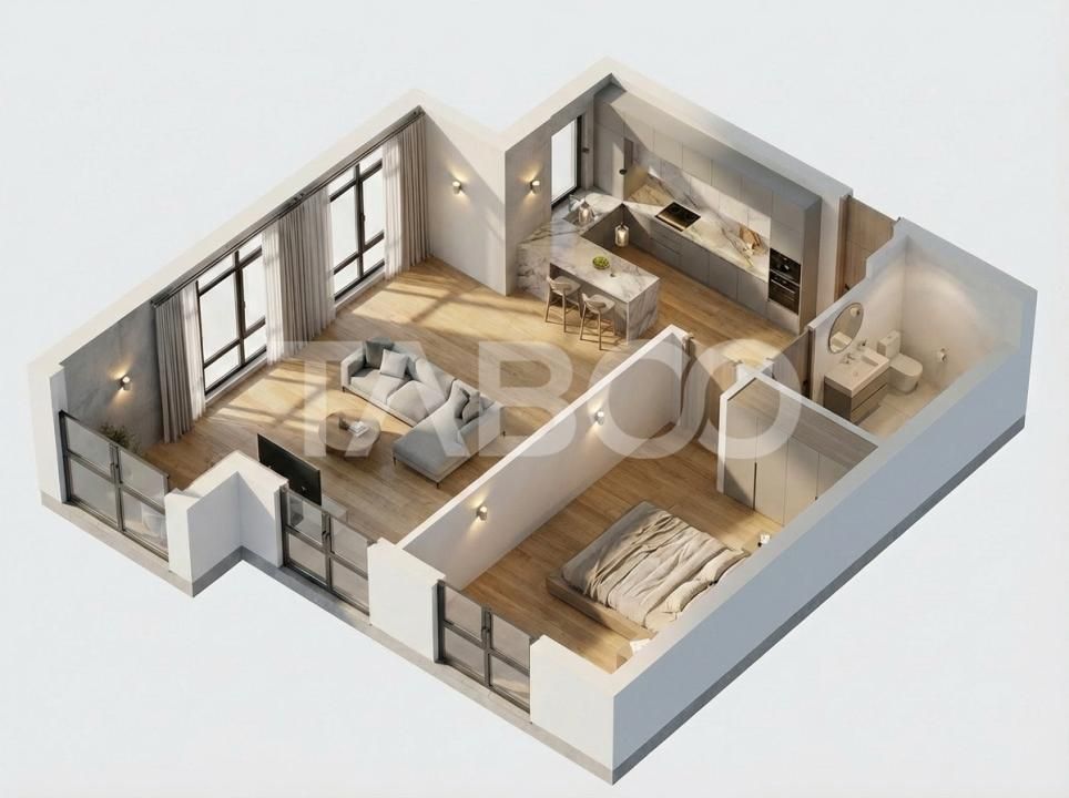 Apartament cu 2 camere de vanzare la etaj 5 cu lift Doamna Stanca – fotografia 10 din 10