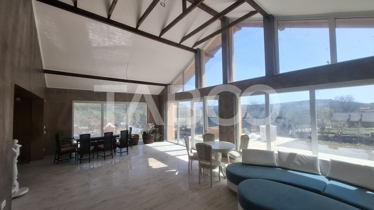 Casa de vanzare 405 mp utili 2 garaje 250 mp terase Slimnic Sibiu – fotografia 18 din 19