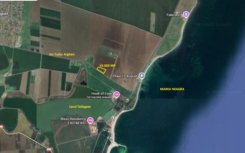 Teren intravilan in localitatea 23 August , str. Tudor Arghezi , 400 m de plaja