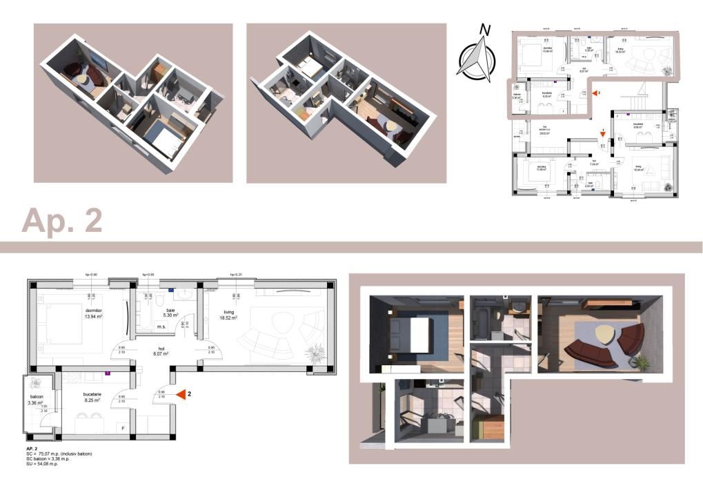 TVA inclus | Apartament 3 Camere Trivale | 76 mp Utili | Bloc Nou – fotografia 41 din 44
