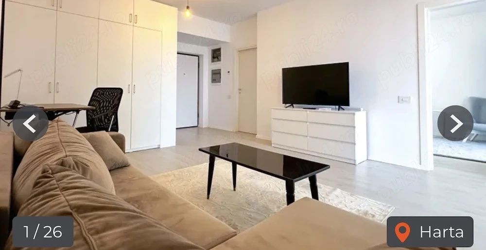 2 Camere de inchiriat | Baneasa | Metrou | Centrala | Pet-Friendly – fotografia 3 din 9