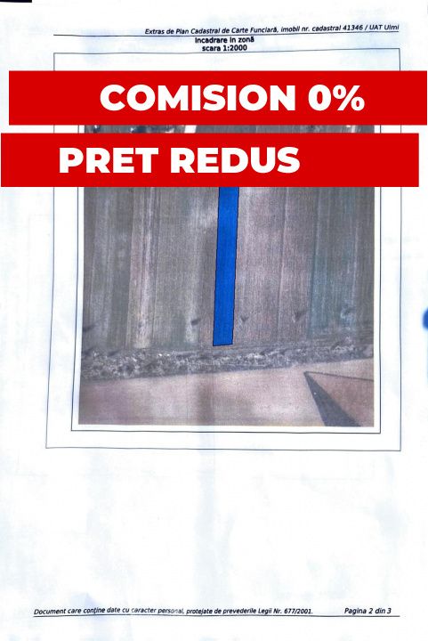 🚨 OPORTUNITATE| Teren intravilan 5.000 mp | Ghionea – Ulmi – Giurgiu |dubla D – fotografia 1 din 6