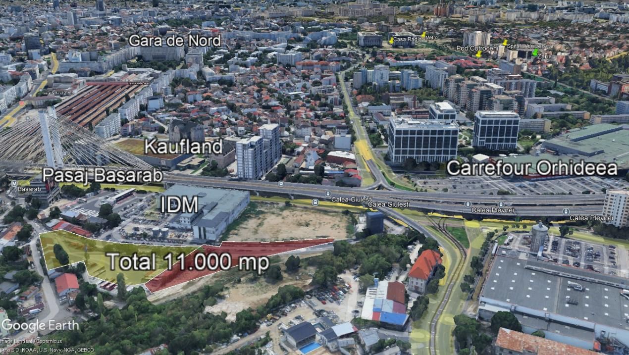 Teren 10.472 mp – Grozăvești - Orhideelor - Pasaj Basarab – fotografia 7 din 9