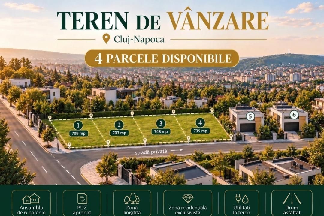 Parcele de teren, cu PUZ , Andrei Muresanu-Buna Ziua – fotografia 1 din 2