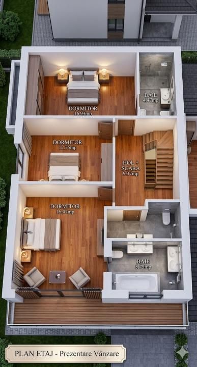Single Tunari – Otopeni | 23 august | 4 camere  | 147 mpu  | 300 teren – fotografia 7 din 11
