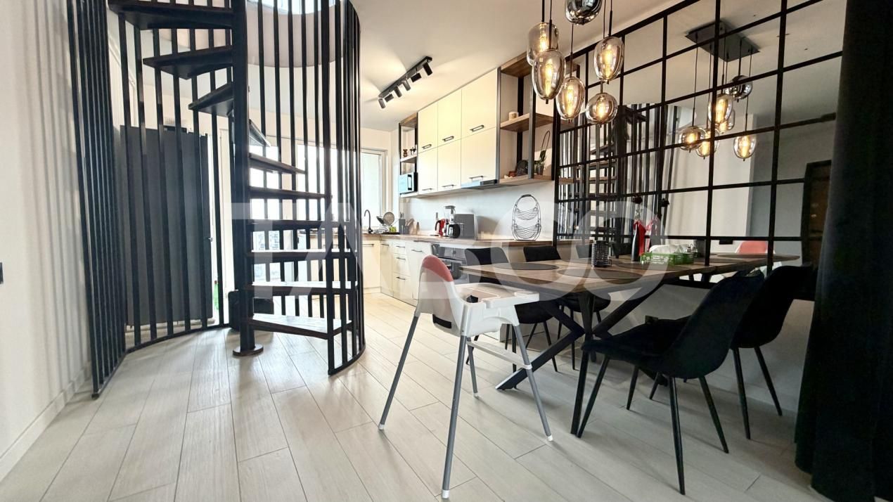 Penthouse panoramic de vanzare la cheie cu terasa de 40 mp Floresti – fotografia 1 din 13