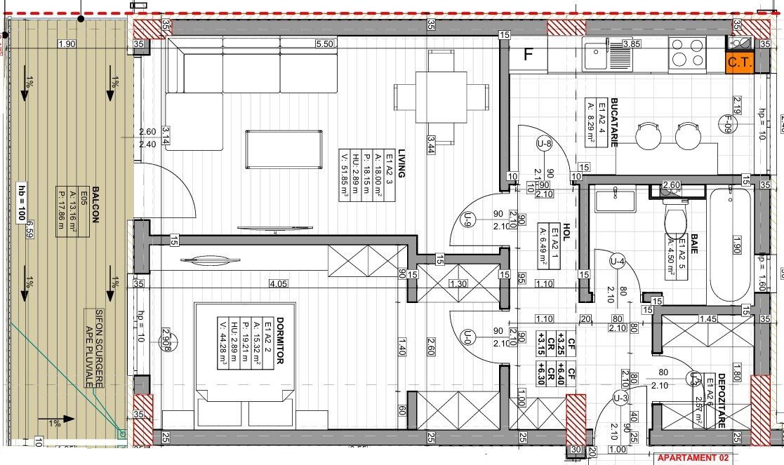 Apartament cu 2 camere spațios într-un imobil tip boutique din Palazu Mare – fotografia 3 din 3
