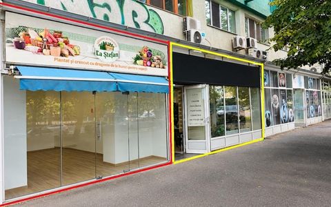 2 spatii comerciale de inchiriat | Titulescu stradal | 56mp + 64mp = 120mp